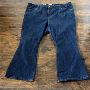 Ava & Viv High Rise Flare Dark Wash Jeans SZ 26